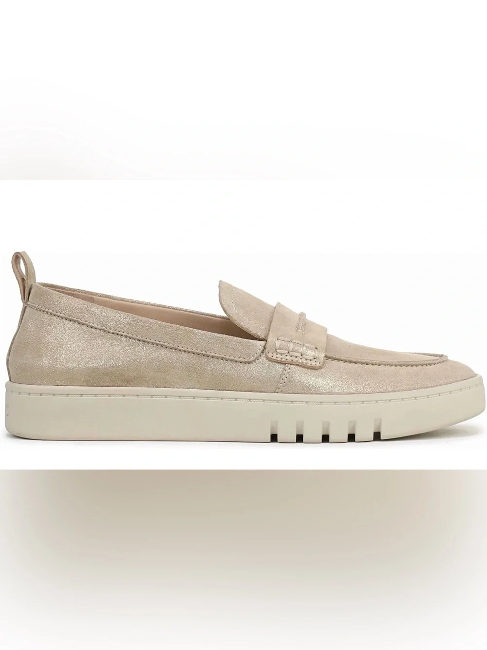 Vionic Women's Shimmery Beige Penny Loafer Size 8W
